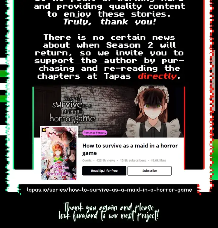 How to Survive as a Maid in a Horror Game Chapter 50 Page 125