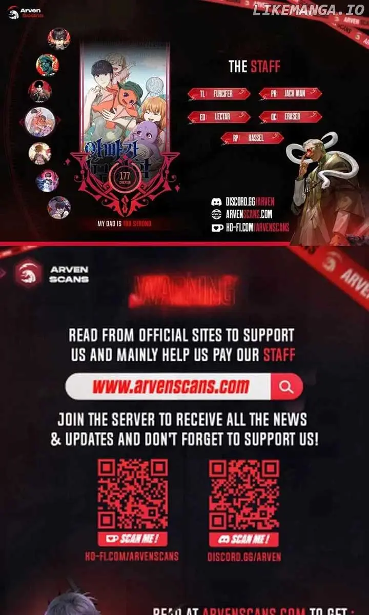 My Dad Is Too Strong Chapter 177 Page 1