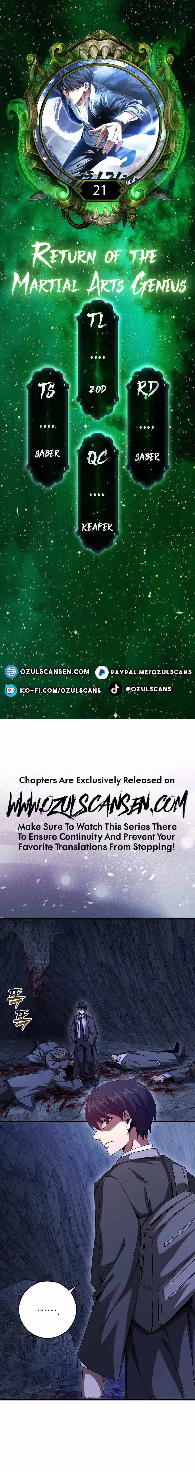 Return of the Martial Arts Genius Chapter 21 Page 1