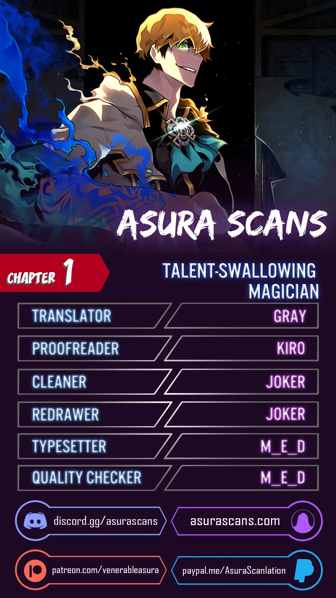 Talent-Swallowing Magician Chapter 1 Page 1